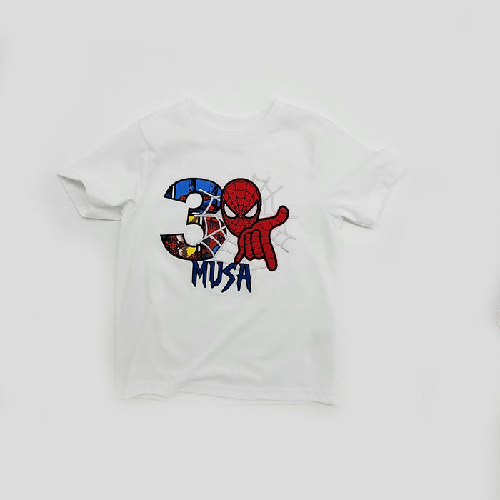 Custom Birthday T-Shirt (Embroidered Front and Back)